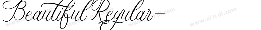 Beautiful Regular字体转换